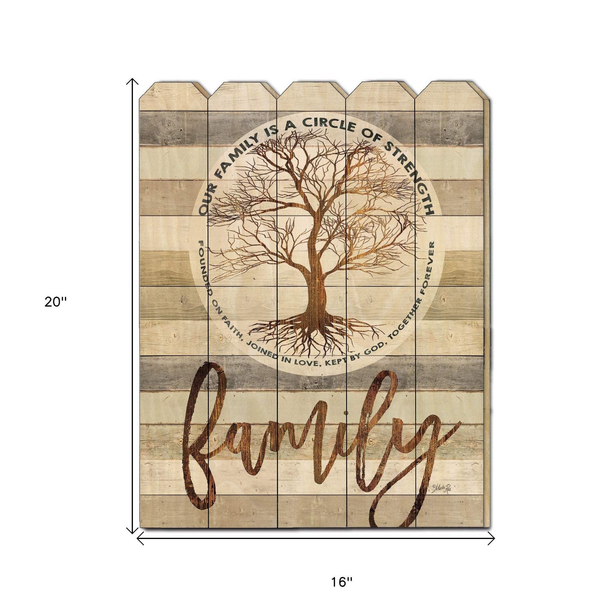 Circle of Strength Unframed Print Wall Art - Homeroots - Flyclothing LLC