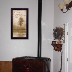 Its About Love 3 Black Framed Print Wall Art - Homeroots