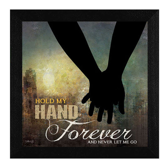 Hold My Hand Forever 2 Black Framed Print Wall Art - Homeroots