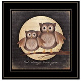 Owl Always Love and Need You 2 Black Framed Print Wall Art - Homeroots - Flyclothing LLC