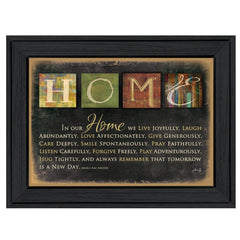 In Our Home 6 Black Framed Print Wall Art - Homeroots