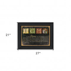In Our Home 6 Black Framed Print Wall Art - Homeroots