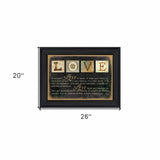 Love 4 Black Framed Print Wall Art - Homeroots - Flyclothing LLC