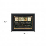 Love 4 Black Framed Print Wall Art - Homeroots - Flyclothing LLC
