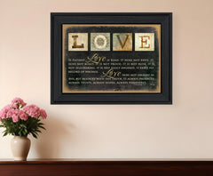 Love 4 Black Framed Print Wall Art - Homeroots