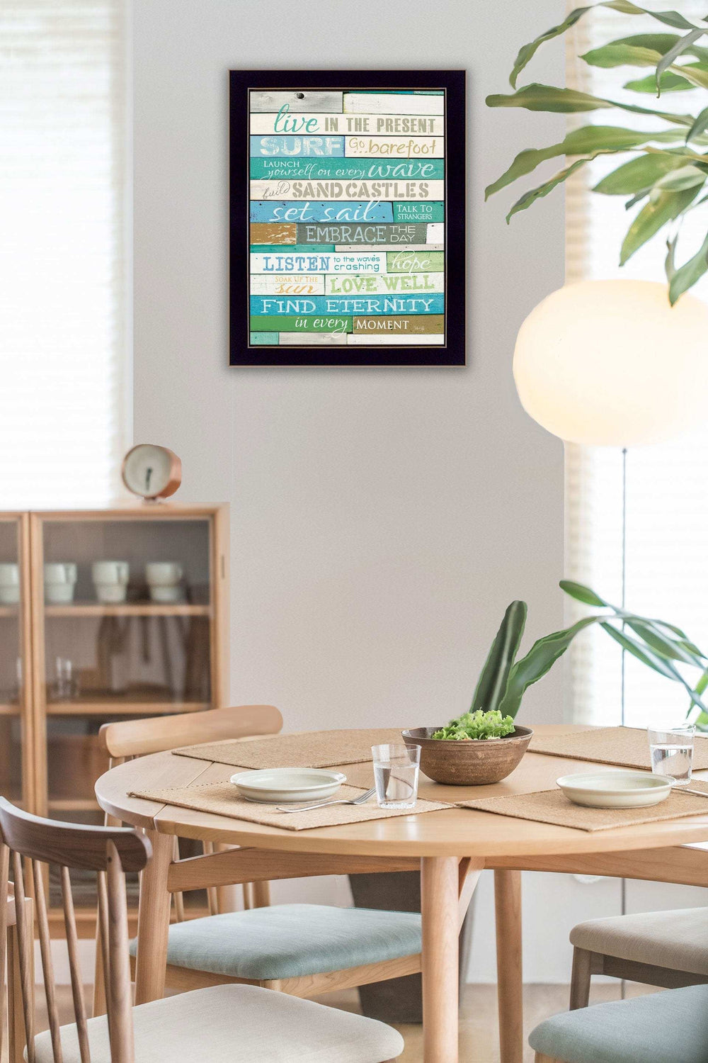 Live in the Present 6 Black Framed Print Wall Art - Homeroots - Flyclothing LLC