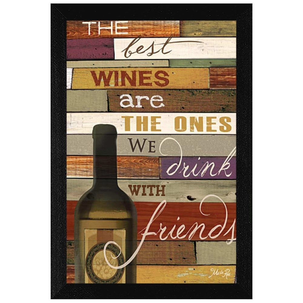 The Best Wine 1 Black Framed Print Wall Art - Homeroots - Flyclothing LLC