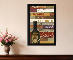 The Best Wine 1 Black Framed Print Wall Art - Homeroots