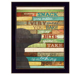 Ill Be Watching You 8 Black Framed Print Wall Art - Homeroots - Flyclothing LLC