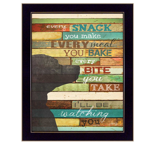 Ill Be Watching You 8 Black Framed Print Wall Art - Homeroots