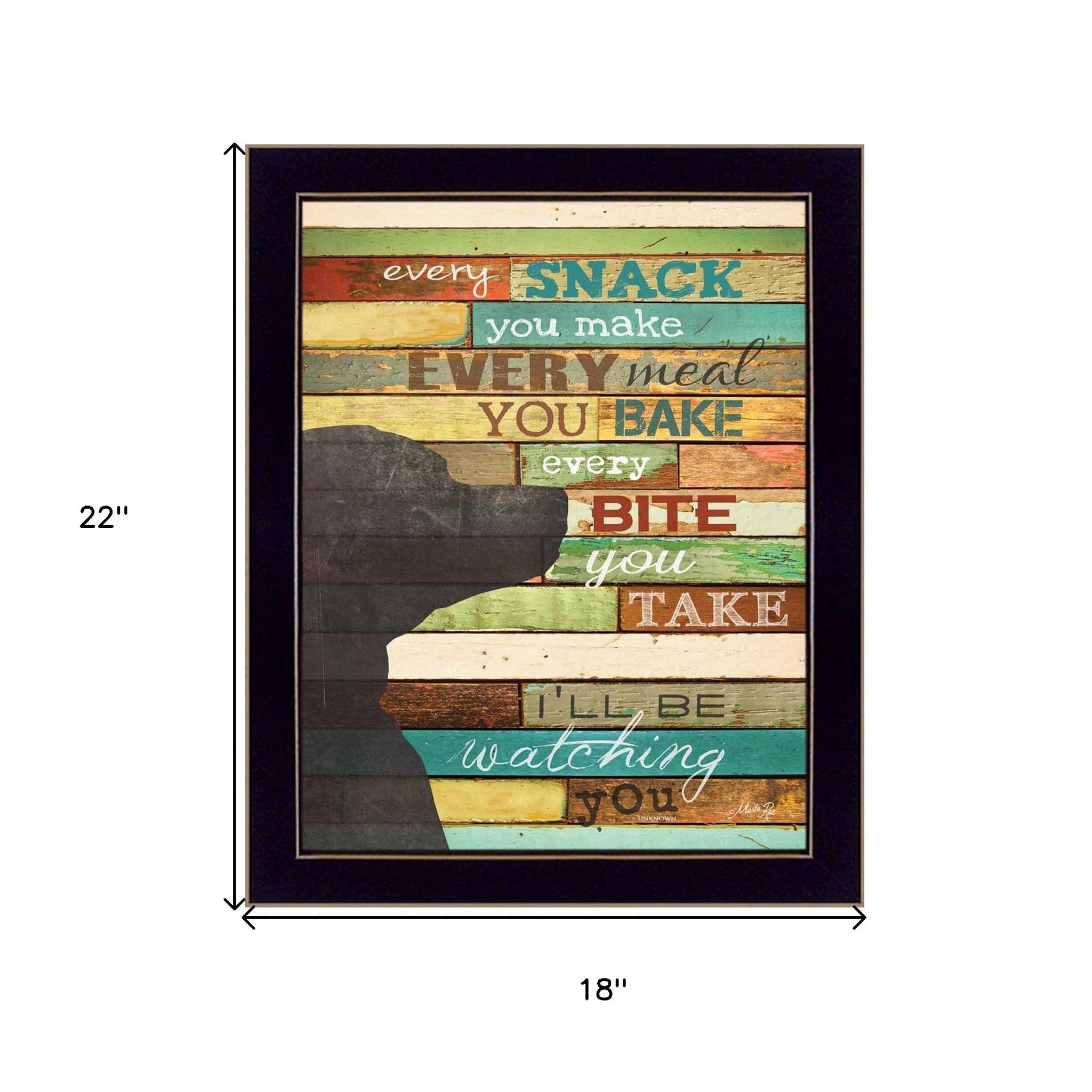 Ill Be Watching You 8 Black Framed Print Wall Art - Homeroots