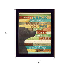 Ill Be Watching You 8 Black Framed Print Wall Art - Homeroots