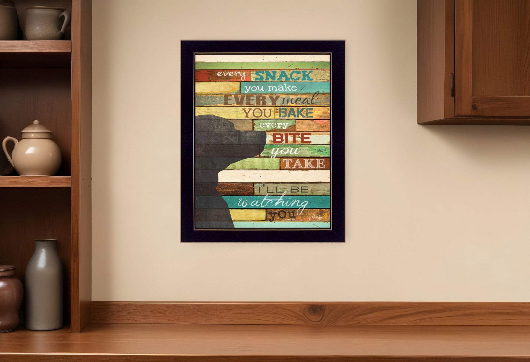 Ill Be Watching You 8 Black Framed Print Wall Art - Homeroots - Flyclothing LLC