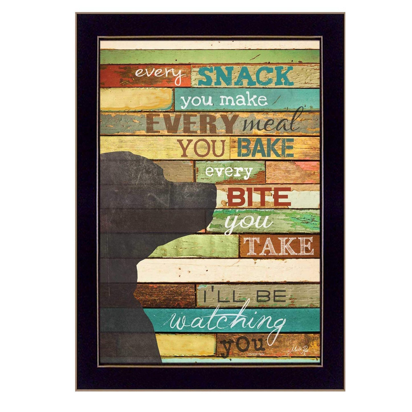Ill Be Watching You 4 Black Framed Print Wall Art - Homeroots - Flyclothing LLC