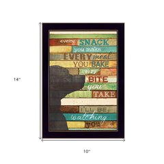 Ill Be Watching You 4 Black Framed Print Wall Art - Homeroots