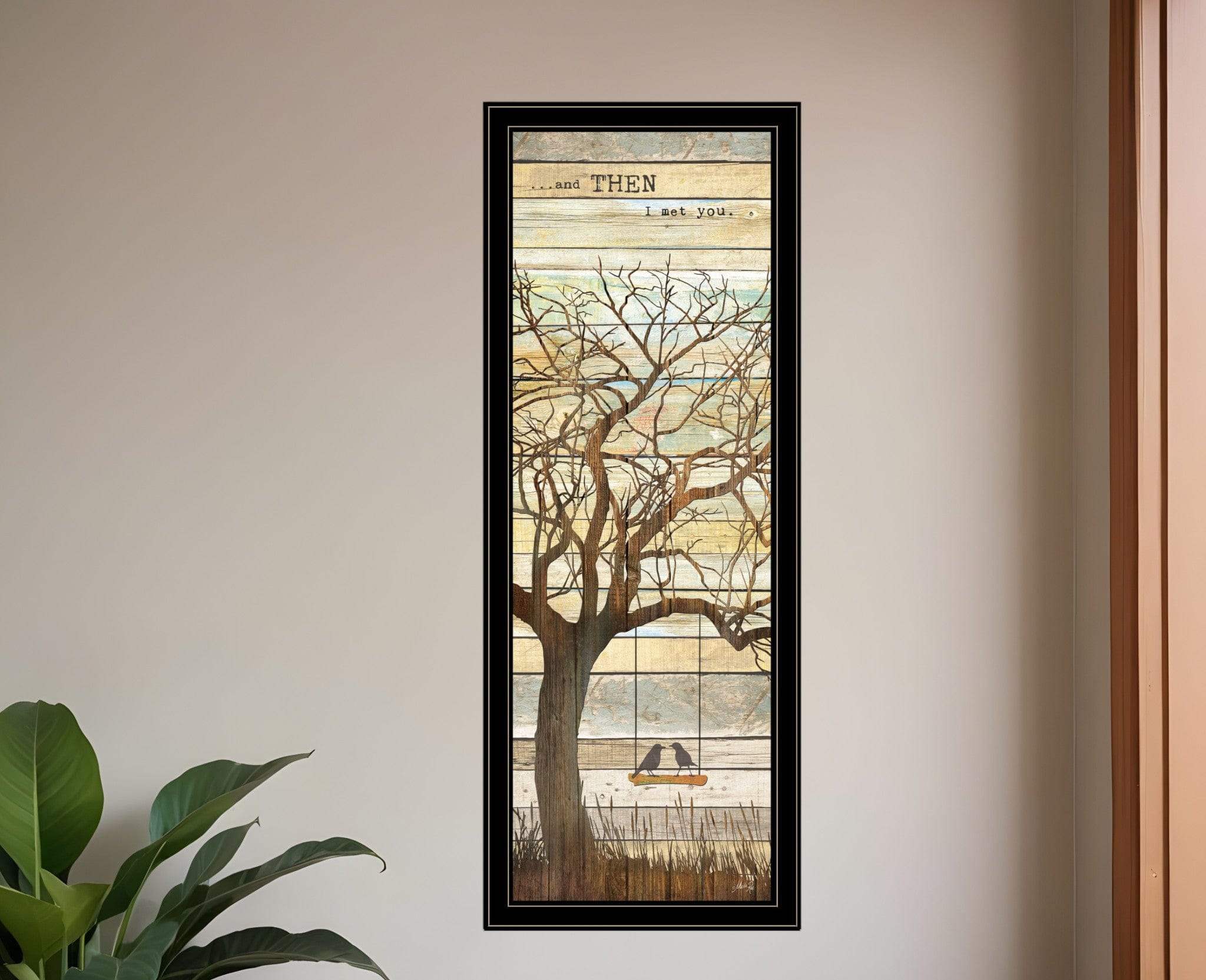 And then I met You 1 Black Framed Print Wall Art - Homeroots - Flyclothing LLC