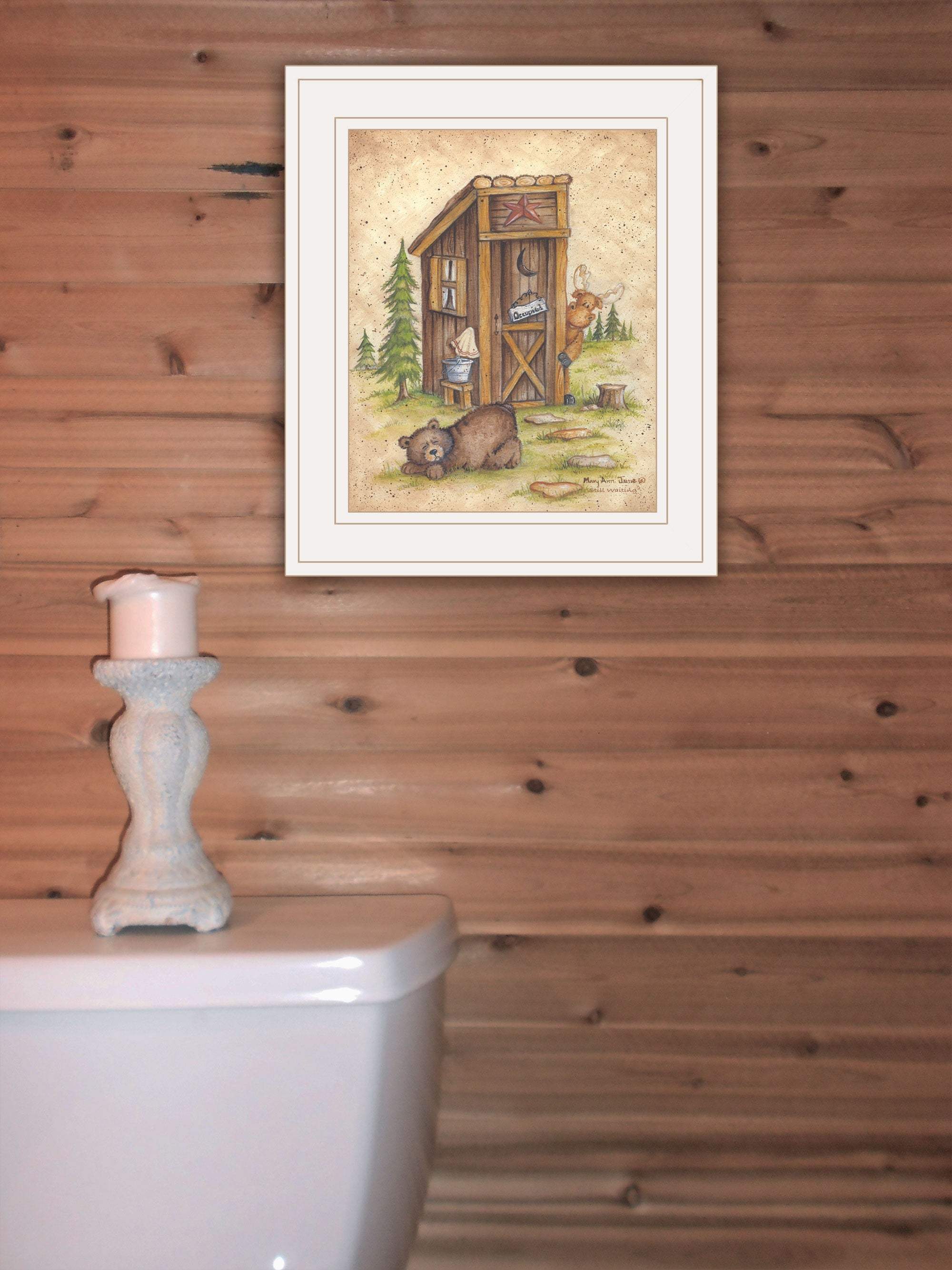 Still Waiting 1 White Framed Print Wall Art - Homeroots - Flyclothing LLC