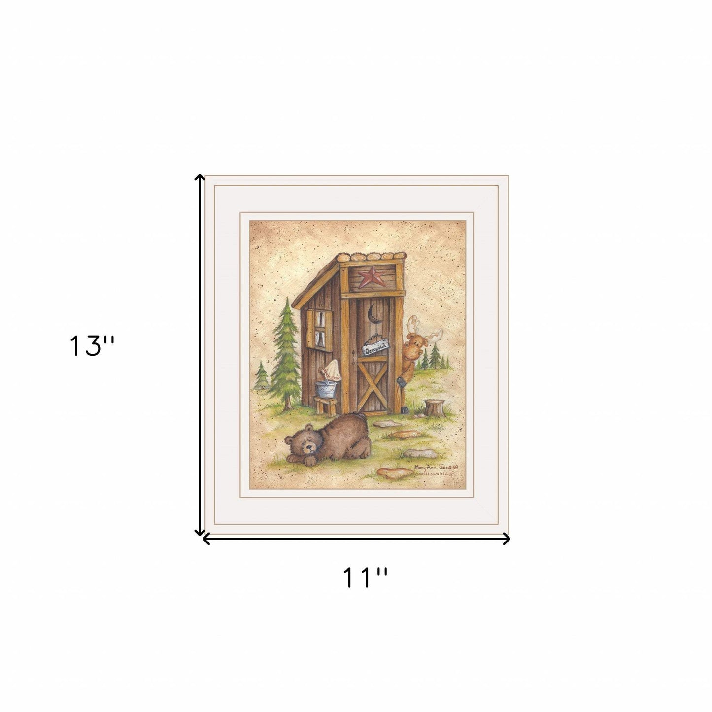 Still Waiting 1 White Framed Print Wall Art - Homeroots - Flyclothing LLC