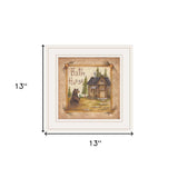 Bath House 3 White Framed Print Bathroom Wall Art - Homeroots - Flyclothing LLC