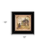 Bath House 4 Black Framed Print Bathroom Wall Art - Homeroots - Flyclothing LLC
