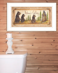 Natures Calling 2 White Framed Print Bathroom Wall Art - Homeroots