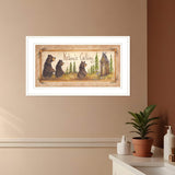 Natures Calling 2 White Framed Print Bathroom Wall Art - Homeroots - Flyclothing LLC