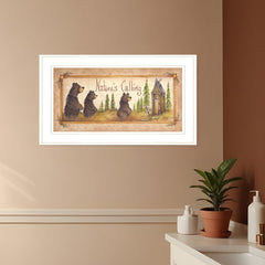 Natures Calling 2 White Framed Print Bathroom Wall Art - Homeroots