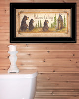 Natures Calling 3 Black Framed Print Bathroom Wall Art - Homeroots - Flyclothing LLC