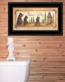 Natures Calling 3 Black Framed Print Bathroom Wall Art - Homeroots