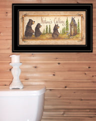 Natures Calling 3 Black Framed Print Bathroom Wall Art - Homeroots