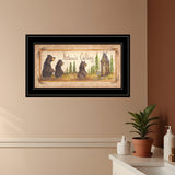 Natures Calling 3 Black Framed Print Bathroom Wall Art - Homeroots