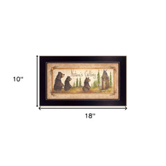 Natures Calling 4 Black Framed Print Wall Art - Homeroots