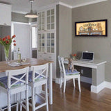 Come Gather at Our Table 2 Black Framed Print Wall Art - Homeroots - Flyclothing LLC