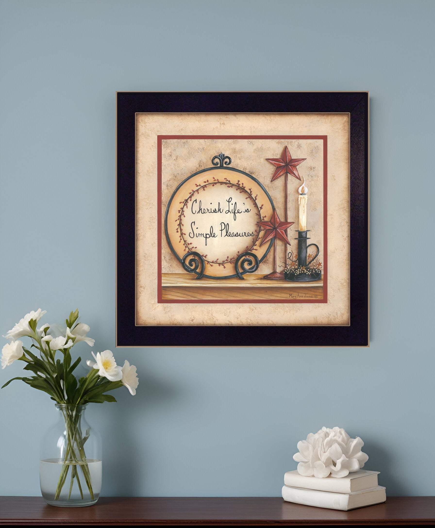 Simple Pleasures 2 Black Framed Print Wall Art - Homeroots - Flyclothing LLC
