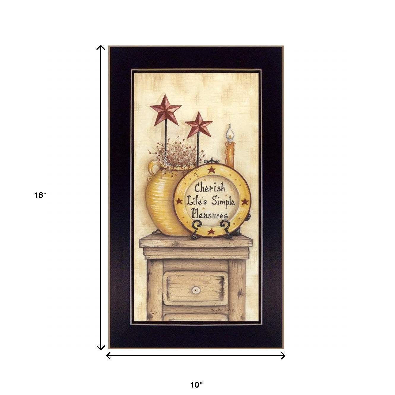 Simple Pleasures 1 Black Framed Print Wall Art - Homeroots - Flyclothing LLC