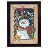 Feeding the Birds Black Framed Print Wall Art - Homeroots