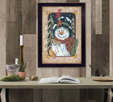 Feeding the Birds Black Framed Print Wall Art - Homeroots