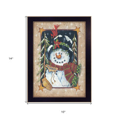 Feeding the Birds Black Framed Print Wall Art - Homeroots