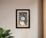 Feeding the Birds Black Framed Print Wall Art - Homeroots - Flyclothing LLC