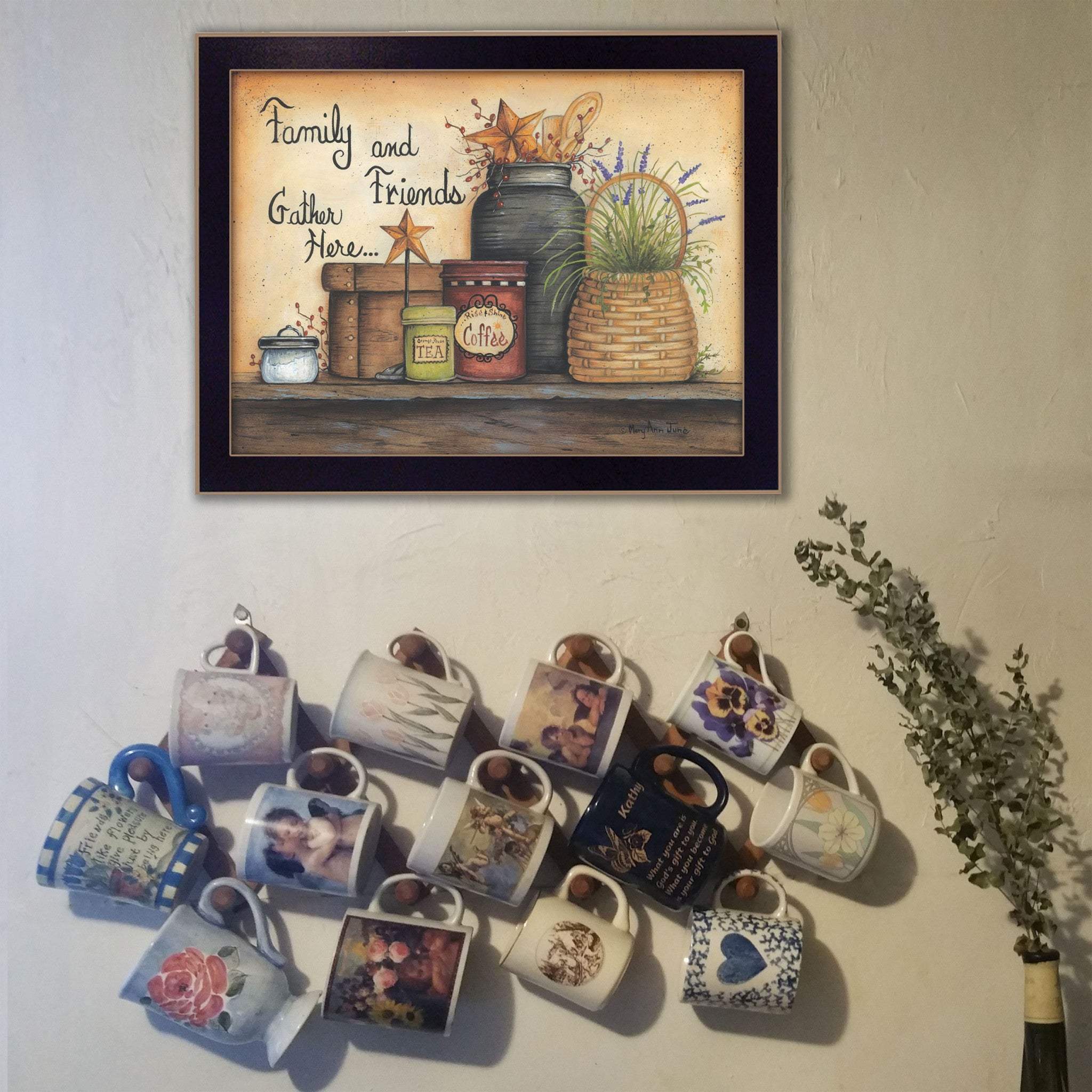 Family and Friends 1 Black Framed Print Wall Art - Homeroots - Flyclothing LLC