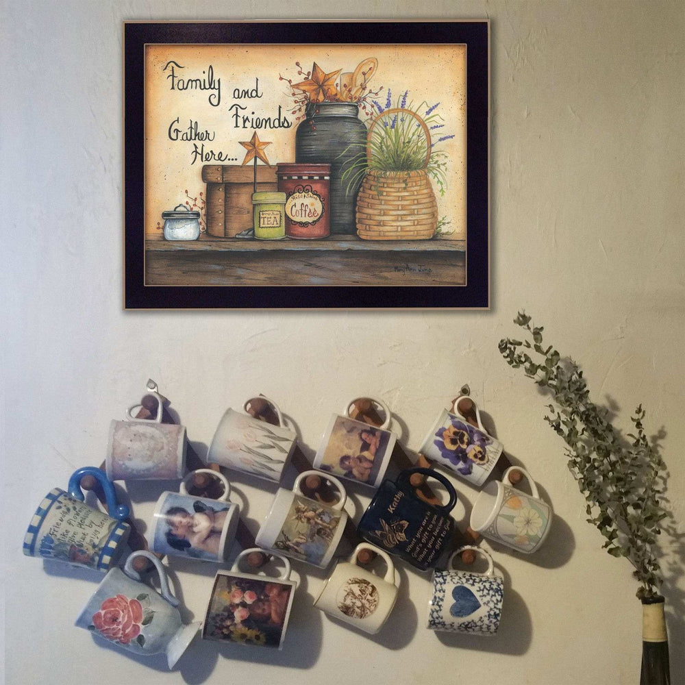 Family and Friends 1 Black Framed Print Wall Art - Homeroots - Flyclothing LLC