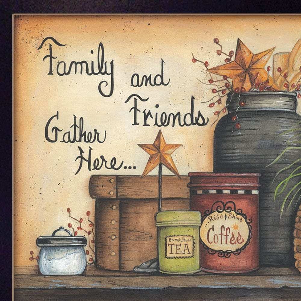 Family and Friends 1 Black Framed Print Wall Art - Homeroots - Flyclothing LLC