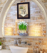 Bath 2 Black Framed Print Bathroom Wall Art - Homeroots - Flyclothing LLC