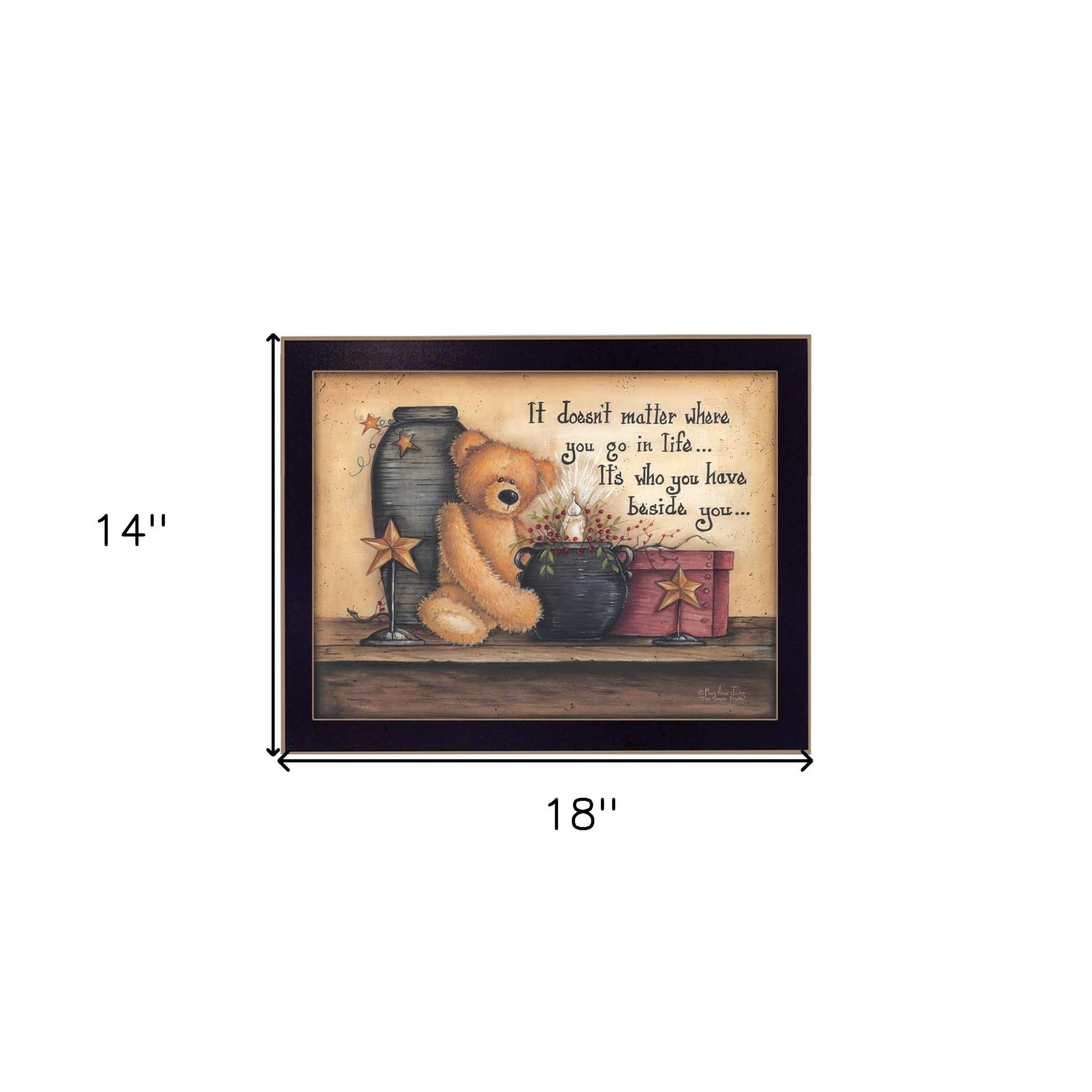 The Simple Truth 2 Black Framed Print Wall Art - Homeroots - Flyclothing LLC