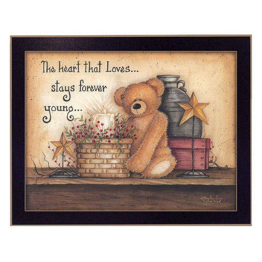 Forever Young 2 Black Framed Print Wall Art - Homeroots