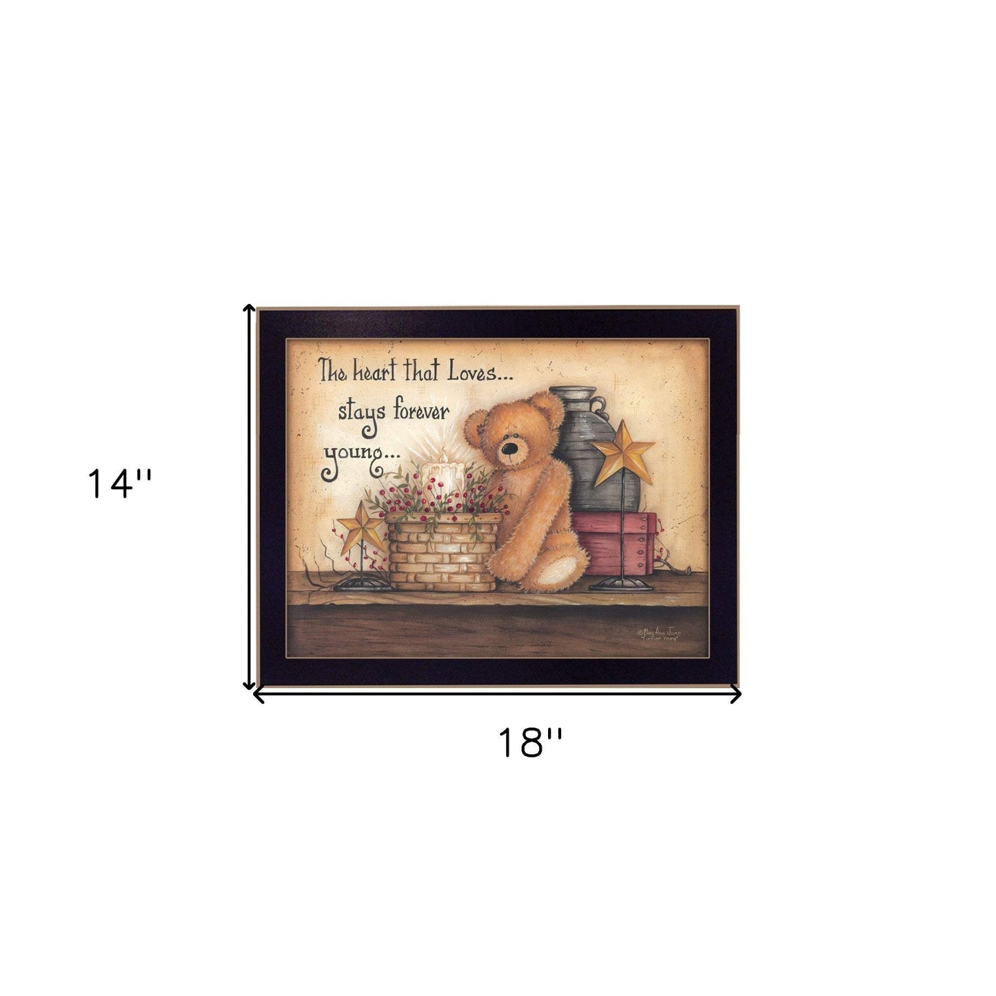 Forever Young 2 Black Framed Print Wall Art - Homeroots - Flyclothing LLC