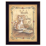 Wash Day 1 Black Framed Print Laundry Wall Art - Homeroots - Flyclothing LLC