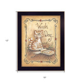 Wash Day 1 Black Framed Print Laundry Wall Art - Homeroots - Flyclothing LLC