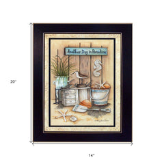 Another Day in Paradise 2 Black Framed Print Wall Art - Homeroots