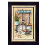 Another Day in Paradise 1 Black Framed Print Wall Art - Homeroots
